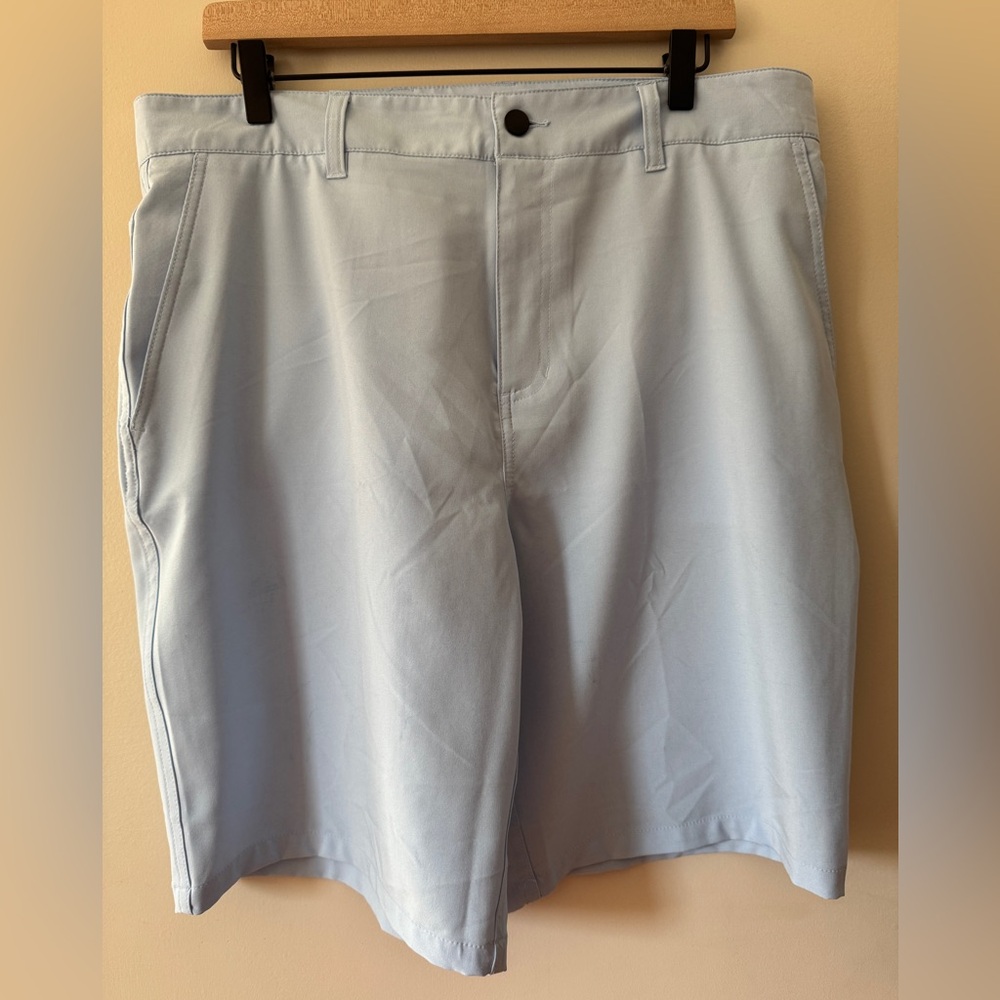 Panama Jack Shorts Men's Size 36 Golf Stretch Quick Dry Active Sky Blue Chinos